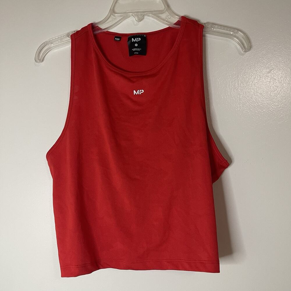 MP red camo workout tank top size medium